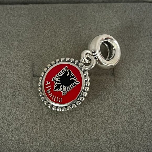 Pandora Albania Flag Exclusive Charm Pendant - Picture 3 of 4